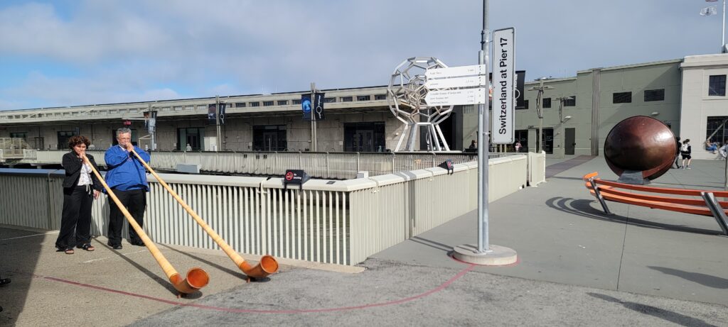 Alphorns at the Swiss Consulate in San Francisco